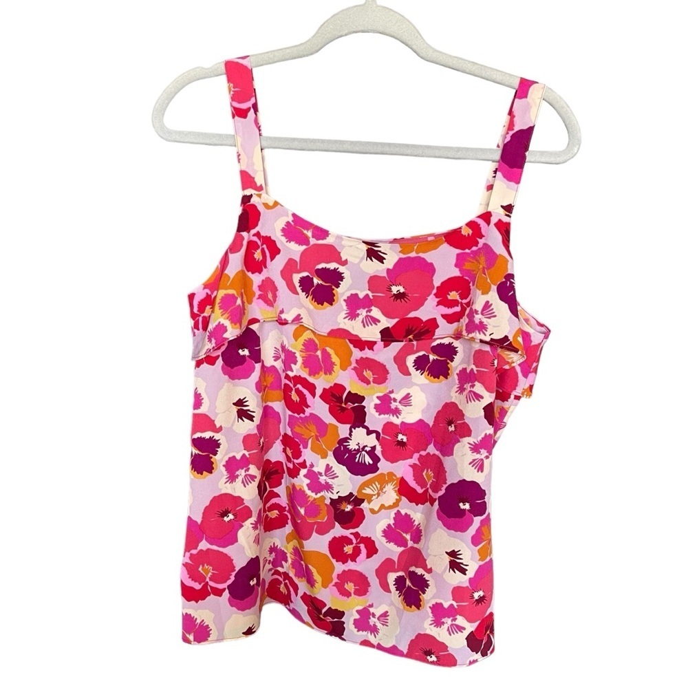 CAbi Footloose Cami Pink Floral Tank - Picture 5 of 13